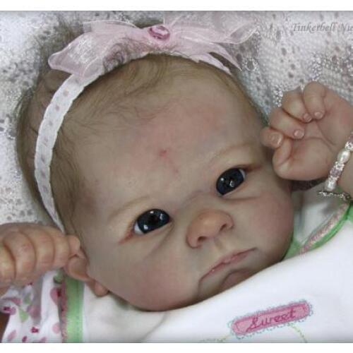 22" Reborn Supply Doll Kit Unpainted Model Rebirth newborn babies doll Mould accessories