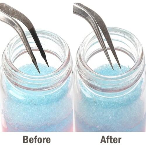 30ml Pro Eyelash Extension Tweezers Cleaning Tools with Sponge Ball Cleaner makeup eraser reusable