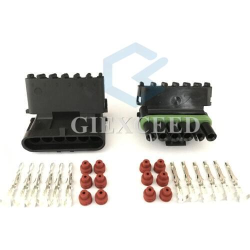 6 Pin 12015799 12010975 Auto Accelerator Pedal Plug For Delphi Electrical Car Connector