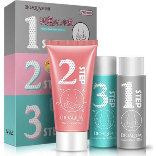 BIOAOUA Export Nasal Membrane Blackhead Three Steps Blackhead Export Liquid Nasal Nasal Mask t Area Skin Care Set