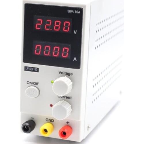 4 bit Mini Adjustable Digital DC power supply 30V 10A Laboratory Switching Power supply K3010D laptop phone repair Rework New