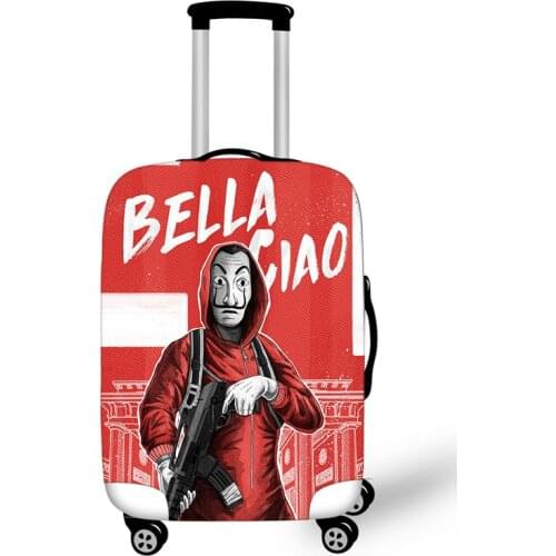 18-32 Inch La Casa De Papel House of Paper Travel Suitcase Protective Cover Trolley Case Elastic Anti-dust Cover Perfect