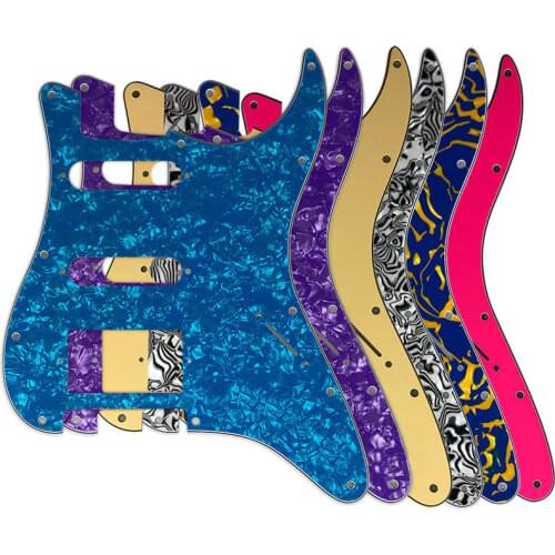 Guitar Parts For USA\ Mexico Fd Strat 11 Holes HSS PAF Humbucker Guitar Pickguard No Control Hole Scratch Plate