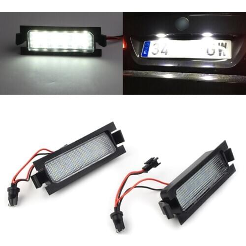 For Hyundai I30 5D 2013-2014 & I30 CW GD 2012-up Auto Car Accessories 18SMD LED Car Rear License Number Plate Lights Lamps