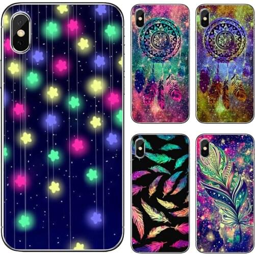 For Xiaomi Redmi 2 S2 3 3S 4 4A 5 5A 5 6 6A 7A 9 9T 9C 9A Pro Pocophone F1 Dream-catcher-feather-stars-Christmas Soft Case