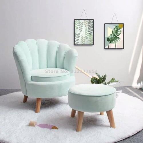 Exported to Europe children cute princess shell sofa velvet kindergarten childrens room reading area baby seat