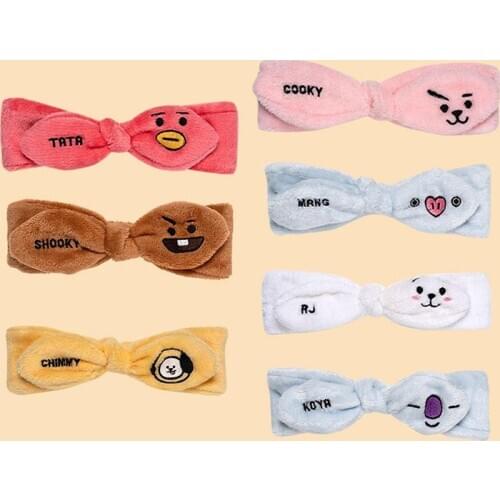 HQBTS bulletproof youth The same headband cartoon cute headwear headband sports cartoon headband