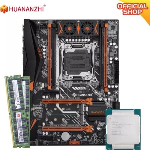 HUANANZHI X99 BD4 X99 Motherboard with Intel XEON E5 2680 v3 with 2*16G DDR4 RECC memory combo kit set NVME NGFF SATA USB 3.0