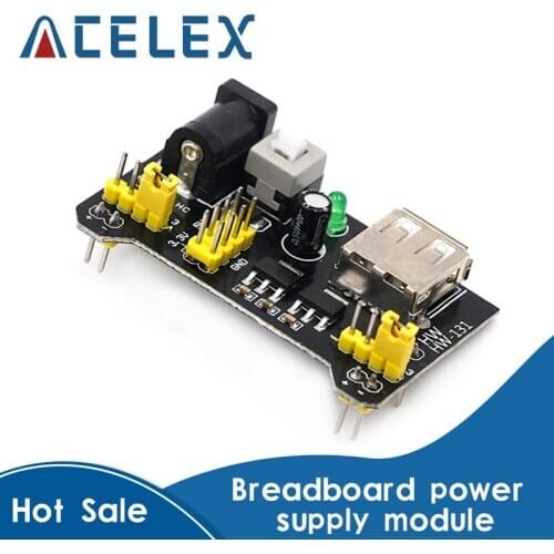 1PCS Breadboard Power Supply Module /mb102 white Breadboard Dedicated Power Module 2-way 3.3V 5V MB-102 Solderless Bread Board