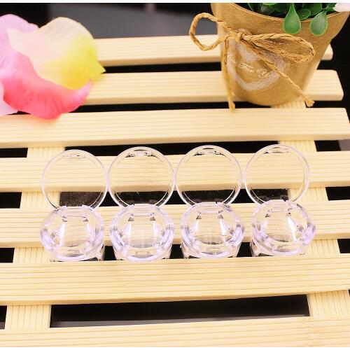 Transparent New eyelash extend ring cup tattoo pigments ink ring cups set tattoo equipment pigment holder Container