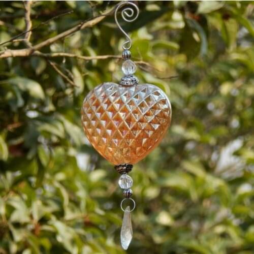 Christmas ornaments, golden long pendant, love ball, glass ball, wedding decorations