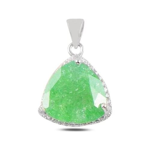 Silver 925 Sterling Zircon Cubic Zirconia Pendant