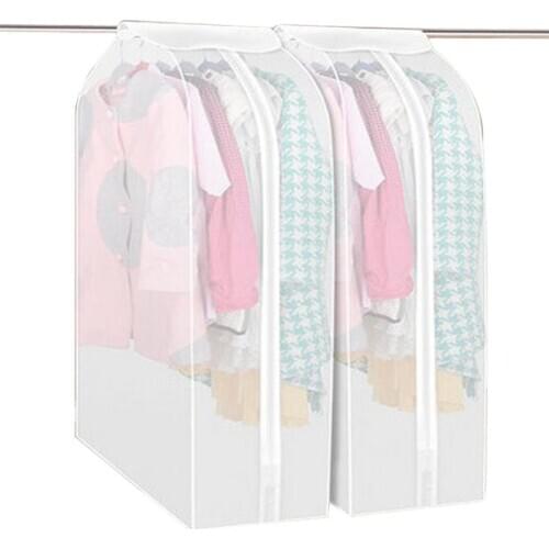 Wardrobe Storage Bags Transparent Garment Suit Cover Case Dustproof Cover Cloth Coat Dustproof Cover Bag Home Storage Organizer