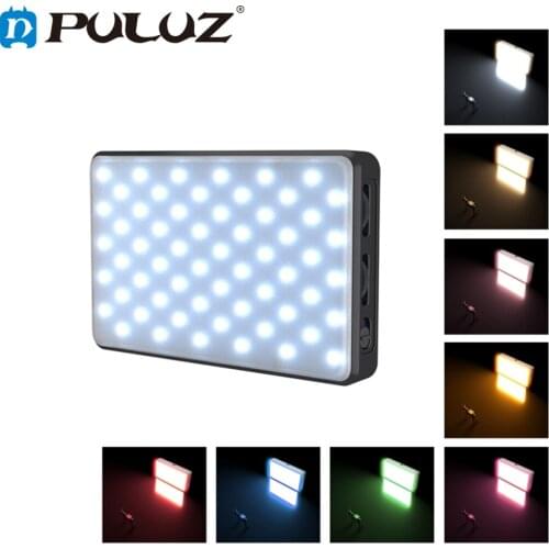 PULUZ 2500K/ 9000K 120 LEDs Live Broadcast Video LED Light Photography Beauty Selfie Fill Light with Switchable 6 Colors Filters