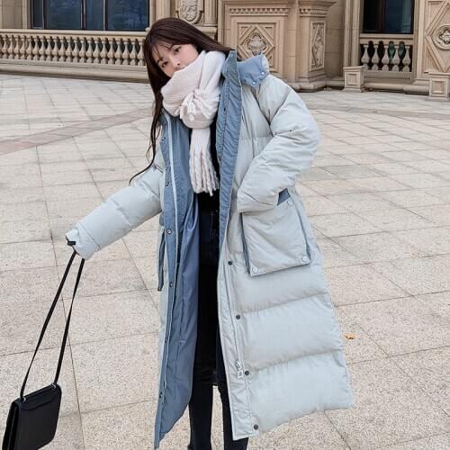 Thicker Parkas Female 2020 Autumn Winter New Korean Down cotton Loose Long Coat Women Warm Windproof Hooded Jacket Winter Coats
