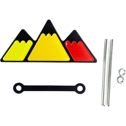 Window Body Decoration Three-color Car Logo Truck Badge Toyota ABS Smooth Edge Easy To Install Automobile Exterior Accessories