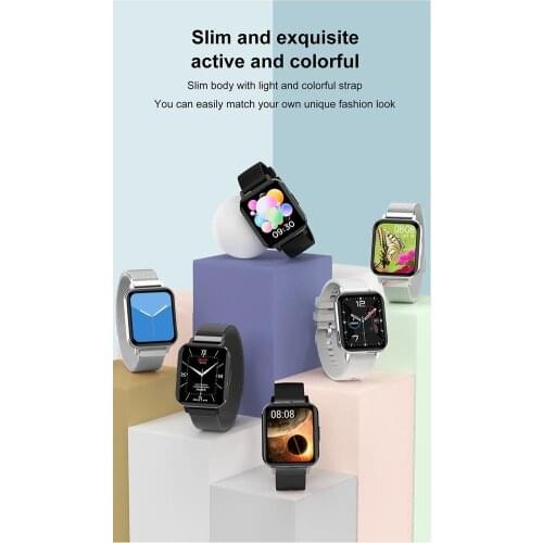 DT-X Smart Watch Multi-sports Mode Compatible System With IOS / Android System Healthy Monitor IP68 Waterproof Bluetooth V5.0