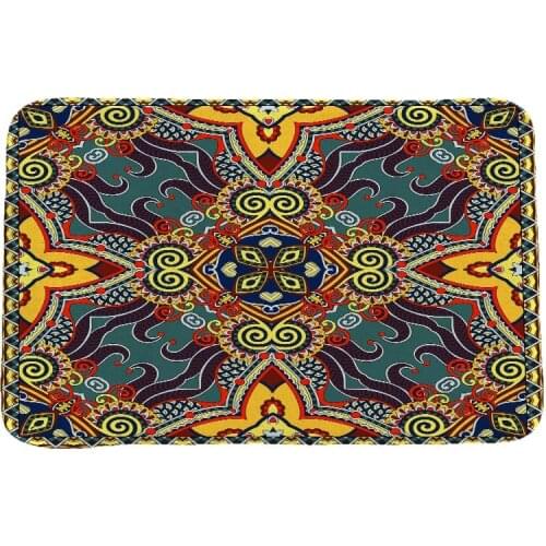 Ethnic Style National Customs Rug Hallway Carpets and Rugs for Bedroom Living Room Carpet Kitchen Bathroom Anti-Slip Floor Mats