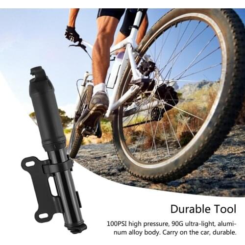 Mini Bike Pump Portable Bicycle Tire Pump For Road Mountain Bikes Home Mini Portable Basket Bike Accessories High Pressure Pump