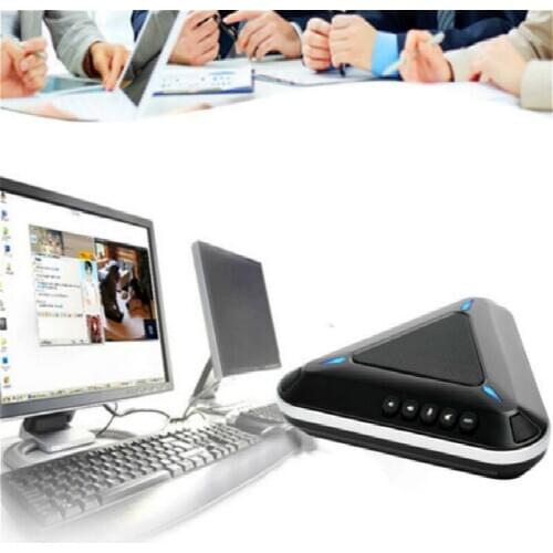Video conference omnidirectional microphone/USB drive-free 360-degree microphone speaker for business video meeting