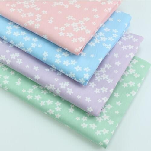 160cm*50cm Fresh small floral newborn cotton fabric DIY bedding apparel dress patchwork fabric kids handwork cotton cloth tecido