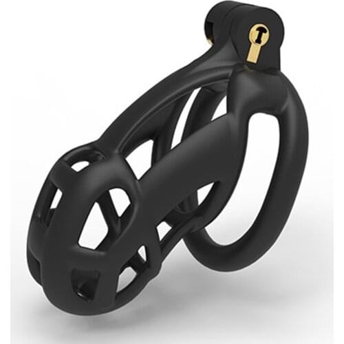 2021 New Resin Cobra Male Chastity Device With 4 Penis Rings,Mamba Cock Cage,Chastity Lock,Penis Sleeve,BDSM Sex Toys For Man