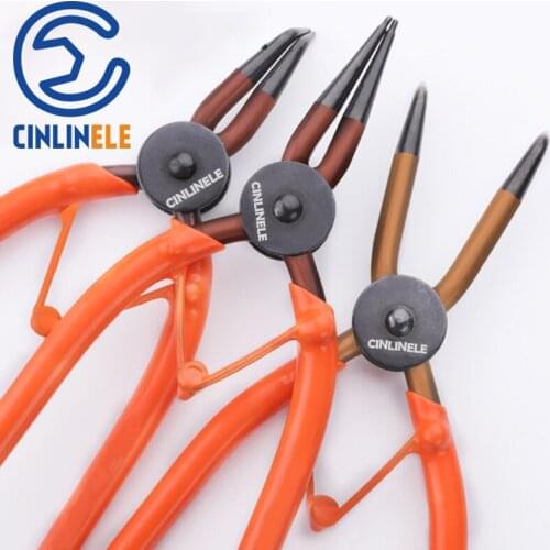 7" Internal External Straight&Curved Pliers Retaining Clips Multifunctional Snap Ring Circlip Pliers For Hand Tool 165mm