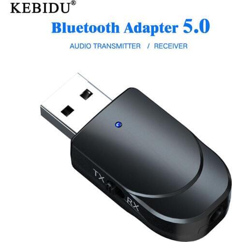 Audio 3.5mm AUX RCA USB 2 Audio Models Bluetooth Transmitter + Bluetooth Receiver 5.0 Wireless Mini Stereo Music Audio Adapter