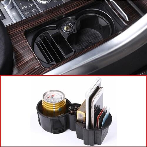 ABS Plastic Car Central Console Multifunction Storage Box Phone Tray For Range Rover Vogue 13-17 For Range Rover Sport 2014-17