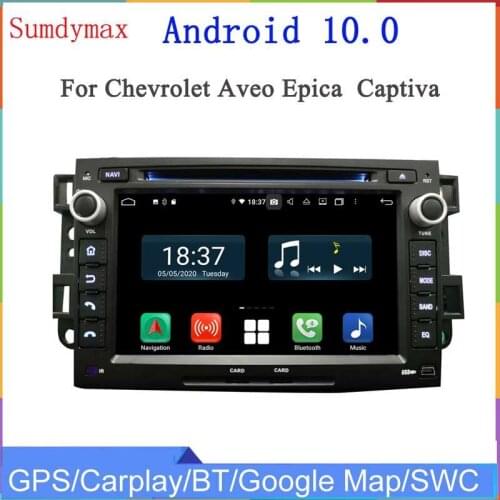 7" touch screen Android 10 car dvd gps for Aveo Epica Captiva 2006-2012 car stereo player with gps navigation octa core 4+64G