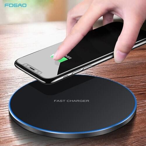 FDGAO 30W Qi Wireless Charger For iPhone 12 Pro Max 11 XR XS X 8 Samsung S20 S10E Huawei P40 Pro QC 3.0 USB C Fast Charging Pad