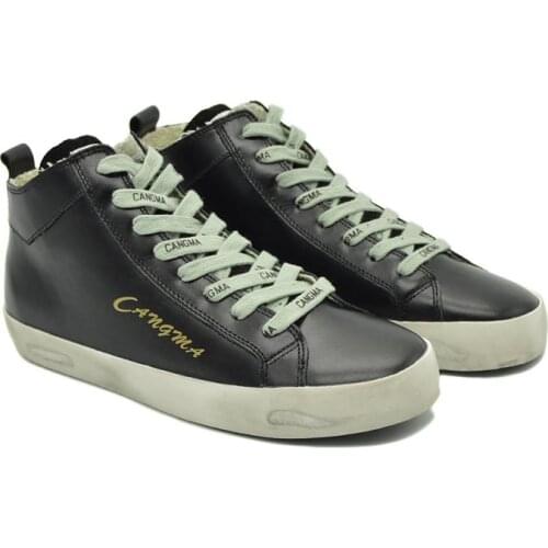 CANGMA Luxury Brand Designer Sneaker Black Footwear Womans Casual Shoes Sneakers Female Shoes Mid Women Adult 2021