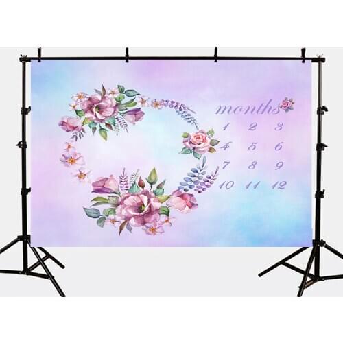 Mehofoto Flower Baby Shower Photo Shoot Photography Backdrops Newborn Months Background for fotografia Studio S-2774