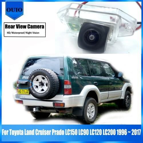 HD Rear View Reverse Camera For Toyota Land Cruiser Prado LC150 LC90 LC120 LC200 1996 ~ 2017 BackUp Parking Waterproof Camera
