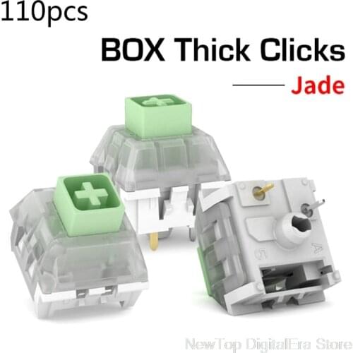 Kailh Box Thick Click Navy Blue Jade Switches RGB/SMD 3pin Switch IP56 Water-proof Compatible Cherry MX Machine Keyboard O15 20