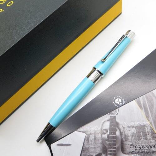 Cross AT0492-18 Beverly Blue Lacquer Ballpoint Pen | İsme Special Pen