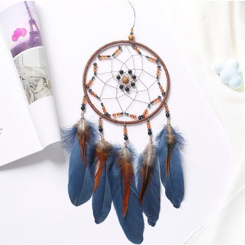 Dream Catcher Indian Style Woven Wall Hanging Decoration 1Pcs Handmade White Dreamcatcher Wedding Party Hanging Decor