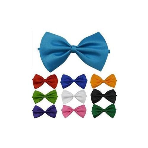 Fashion Bow Ties For Men Bowtie Tuxedo Classic Solid Color Wedding Party Red Black White Green Butterfly Cravat