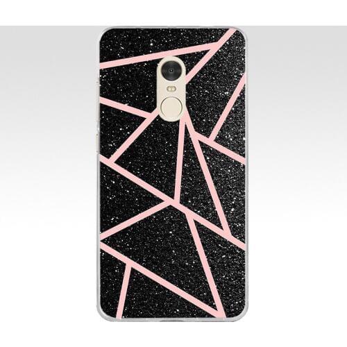 56AA Pink Blue Ink Marble gift Soft Silicone Tpu Cover phone Case for Xiaomi Redmi 4A 4x Note 4 4x case