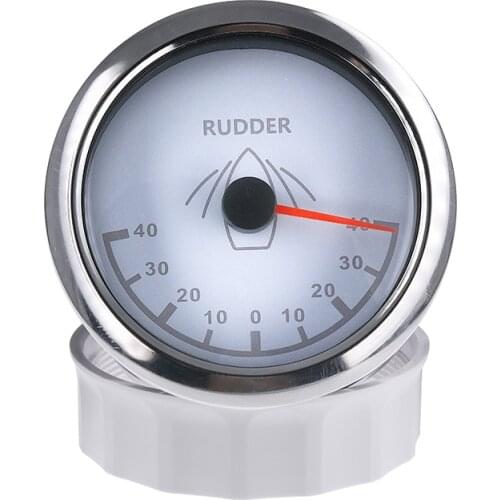 New 0-190 ohm 85mm Rudder Angle Gauge With Rudder Angle Meter Sensor 12V/24V -40~40 range Rudder Angle Indicator For Boat Marine