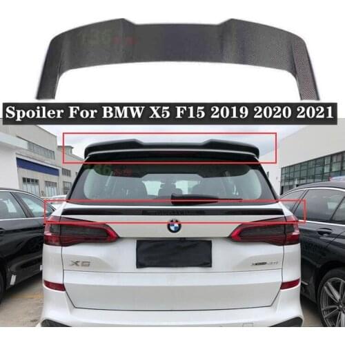 New High quality Carbon Fiber Car Rear Trunk Lip Spoiler Wing Fits For BMW X5 F15 2019 2020 2021