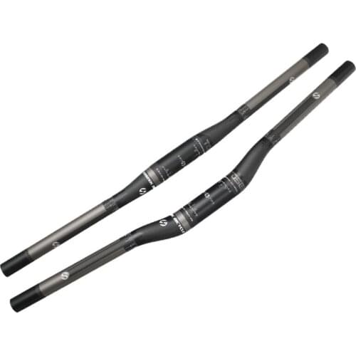 TOSEEK full carbon fiber bicycle handlebar mtb mountain bike handlebar flat /rise 3k matte 31.8mm *600/700/720/740/760mm