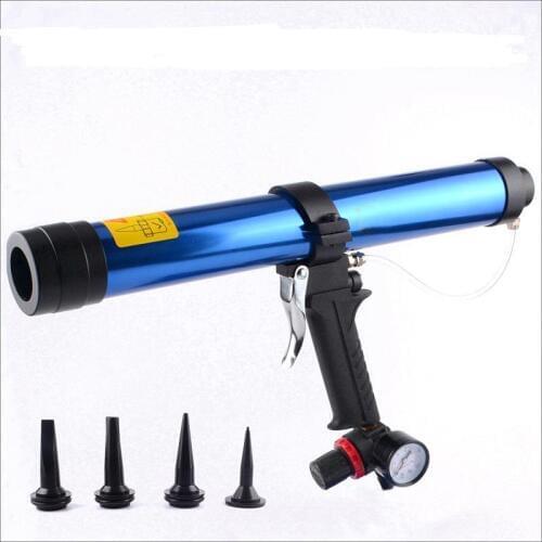 Professional 600ML pneumatic air glass glue guns,air caulking gun, glass glue injection tools set