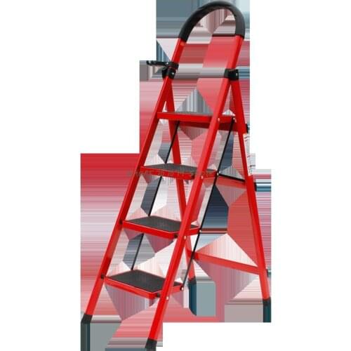 Family Ladder Family Folding Ladder Thickened Indoor Multi-function Miter Ladder Save Space 345 Steps 2m Small Staircase