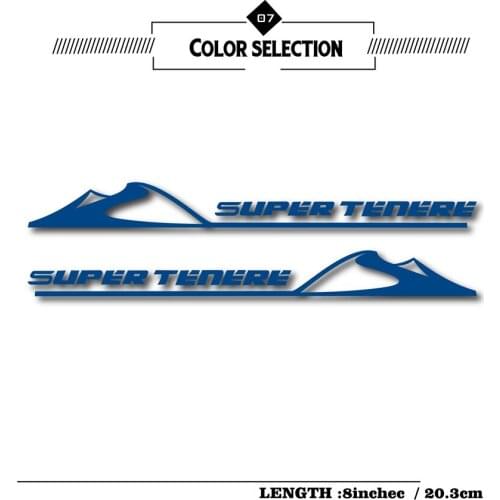 Motorcycle car reflective waterproof sticker tank decals suitcase notebook helmet logo for Yamaha super tenere 1200 dx sx xtz