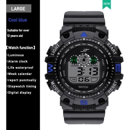Waterproof LED Electronic Wristwatch Clock Sport Outdoor Digital Watches For Sale