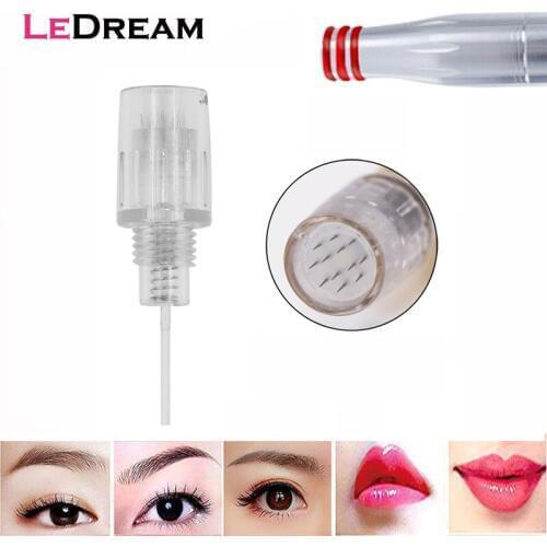 100pcs 8mm Screw 12 Pin 3D Micro Nano Round Tatu Piercing Needles Cartridge Microblading For Charmant Tattoo & Body Art