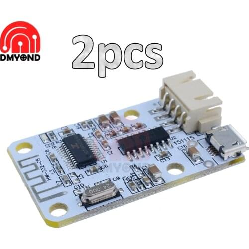 2pc PAM8403 Wireless Bluetooth 4.0 Stereo Audio Receiver Module Digital Amplifier Sound Loud Board Micro USB 3W+3W 5V Fo Arduino