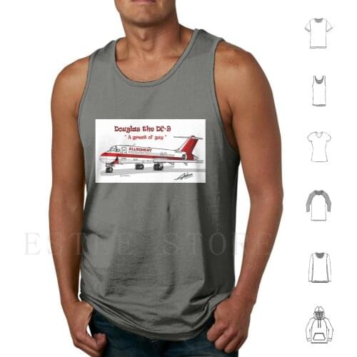Allegheny-9 Tank Tops Vest Allegheny Us Air Airport Aviation Airplane Pilot Flying Flight Attendant Jet