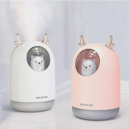 Aroma Diffuser Air Humidifier 300ml Mini Car Essential Oil Diffuser Cute USB Ultrasonic Aromatherapy Humidifier For Home Office